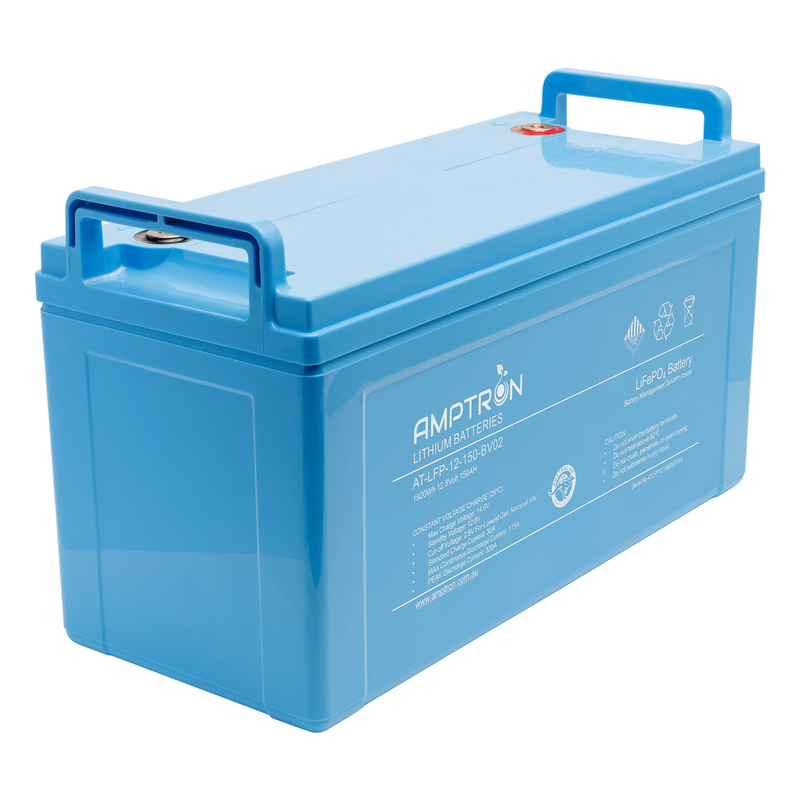 AMPTRON 12V 150AH/175A CONTINUOUS DISCHARGE LITHIUM LIFEP04 BATTERY