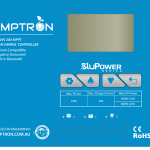 Solar Charge Controller - Amptron 20A 12/24V MPPT - Lithium Compatible