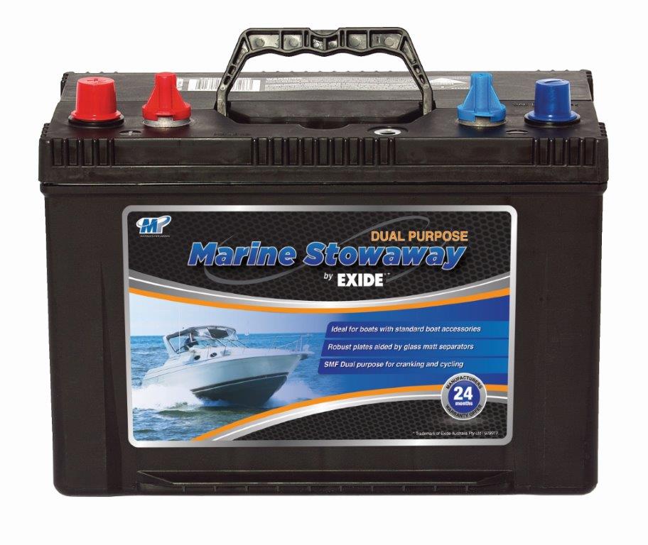 EXIDE MARINE DUAL PURPOSE MSDP31 12V 830CCA 110AH BATTERY