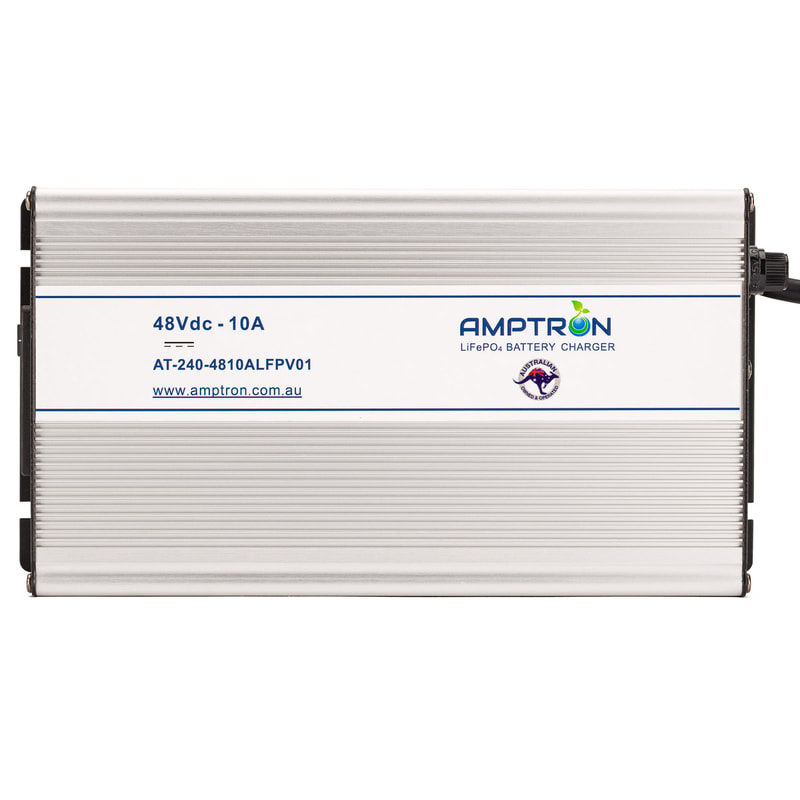 AMPTRON 48V 10A CHARGER AT-240-4810ALFPV01 - Batteries Plus AMPTRON 48V 10A CHARGER AT-240-4810ALFPV01