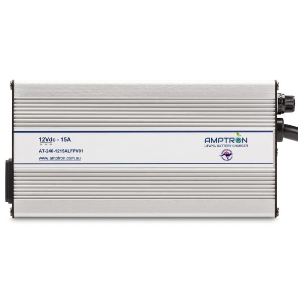 Amptron 12V 15A Lithium LiFePO4 Battery Charger