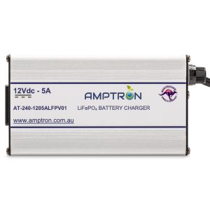 Amptron 12V 5A Lithium LiFePO4 Battery Charger