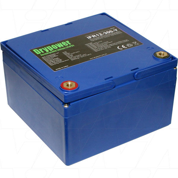 DRYPOWER 12.8V 30Ah Lithium Iron Phosphate (LiFePO4) Rechargeable Lithium Battery