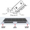 Black ABS Solar Panel Side Mounts - Pack of 2