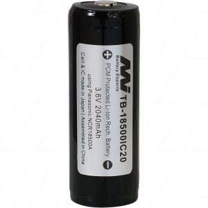 18500 SIZE TORCH BATTERY LITHIUM ION RECHARGEABLE