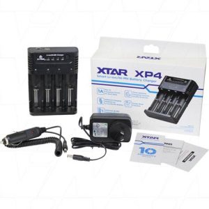 XTAR XP4 FULL SET LITHIUM-ION / NIMH CHARGER WITH USB OUTPUT