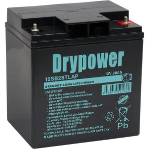 DRYPOWER 12SB28TLAP 12V 28Ah Long Life Standby AGM BATTERY
