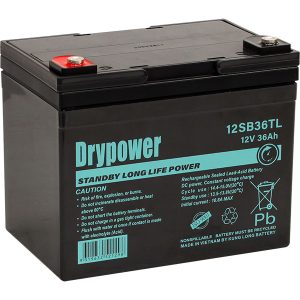 DRYPOWER 12SB36TL 12V 36Ah Long Life Standby AGM BATTERY