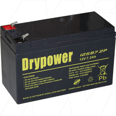 DRYPOWER 12V 7.2AH SLA BATTERY F2
