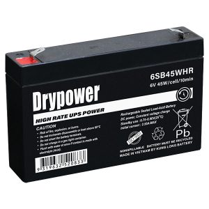 DRYPOWER 6SB45WHR 6V 9AH F2 SLA BATTERY