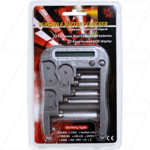 BATTERY TESTER AA AAA C D COIN CELL LITHIUM ALKALINE