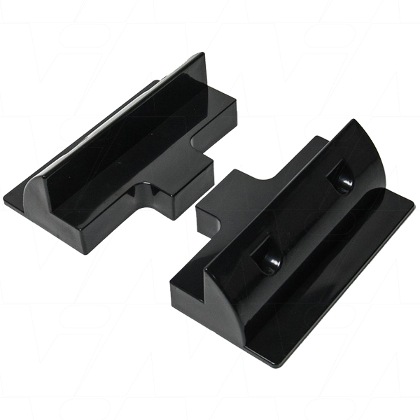 Black ABS Solar Panel Side Mounts - Pack of 2