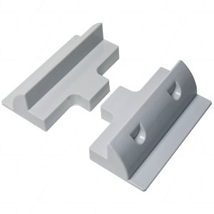 White ABS Solar Panel Side Mounts - Pack of 2