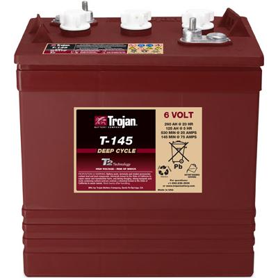 TROJAN DEEP CYCLE BATTERY T145 6V