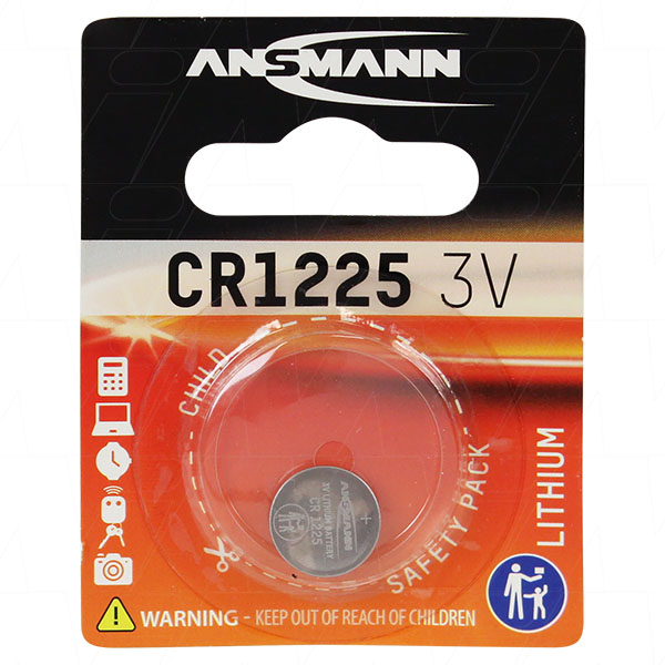 ANSMANN CR1225 3V COIN CELL BATTERY