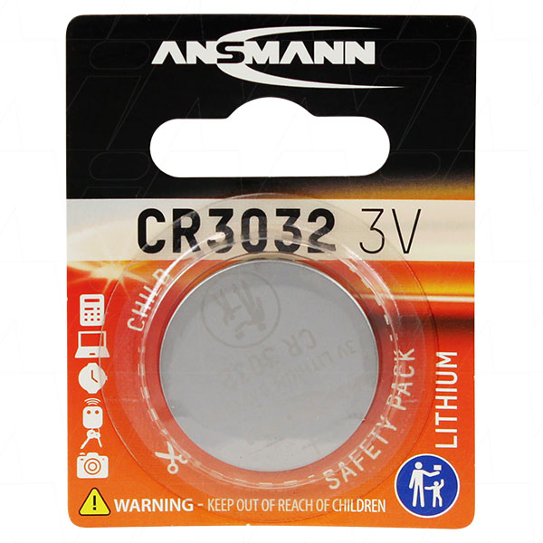 1516-0013 CR3032-BP16615 - Batteries Plus ANSMANN CR3032 3V COIN CELL BATTERY